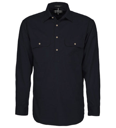 Pilbara Men's Closed Front Long Sleeve Shirt RM200CF