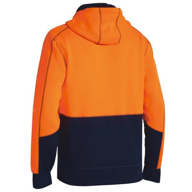 Bisley Hi Vis Zip Front Fleece Hoodie - BK6819