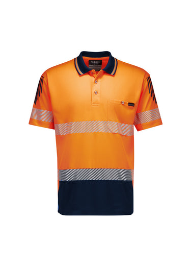 Syzmik Mens Hi Vis Tape Short Sleeve Polo ZH555