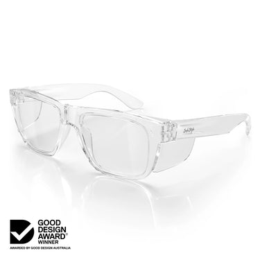 Safestyle Fusions XL Blue Frame Clear Safety Glasses – AS/NZS 1337.1 Certified
