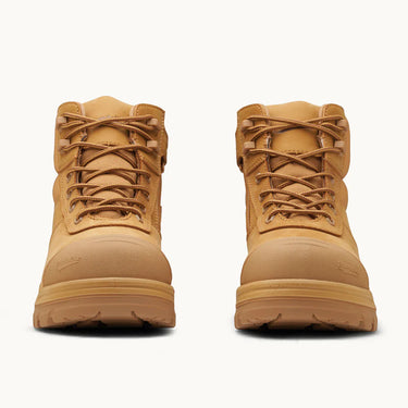 Blundstone RotoFlex 8550 Safety Boots – Wheat Zip‑Sided Composite Toe