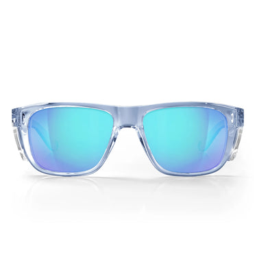 Safestyle Fusions XL Blue Frame Mirrors Blue Polarised Safety Glasses – AS/NZS 1337.1 Certified