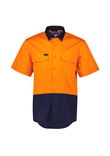 Syzmik Mens Hi Vis Short Sleeve Shirt - ZW115