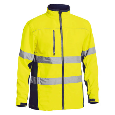 Bisley Taped Hi Vis Soft Shell Jacket - BJ6059T