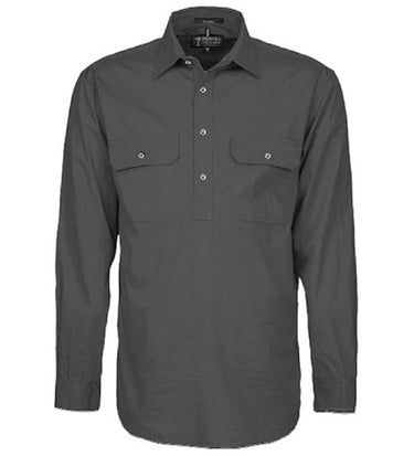 Pilbara Men's Closed Front L/S Shirt - RM200CF