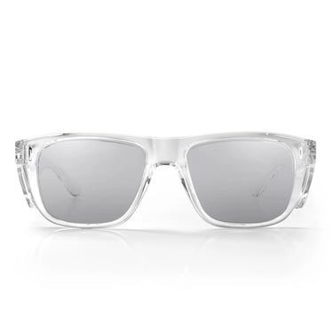 Safestyle Fusions XL Clear Frame Hybrid Photochromic Safety Glasses – AS/NZS 1337.1 Certified