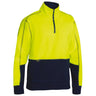 Bisley Hi Vis Fleece 1/4 Zip Pullover BK6989
