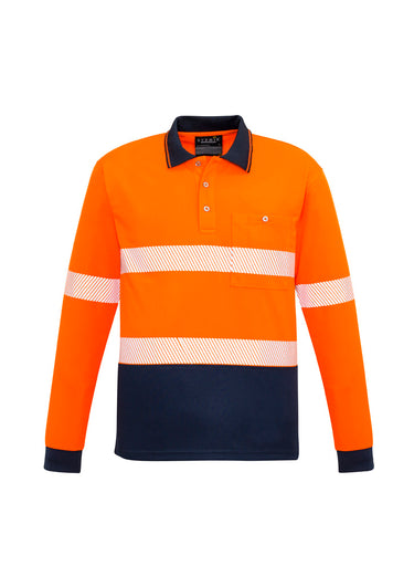 Unisex Hi Vis Segmented Tape Long Sleeve Polo - ZH530