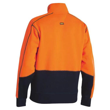 Bisley Hi Vis Fleece 1/4 Zip Pullover - BK6989