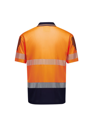 Syzmik Mens Hi Vis Tape Short Sleeve Polo ZH555
