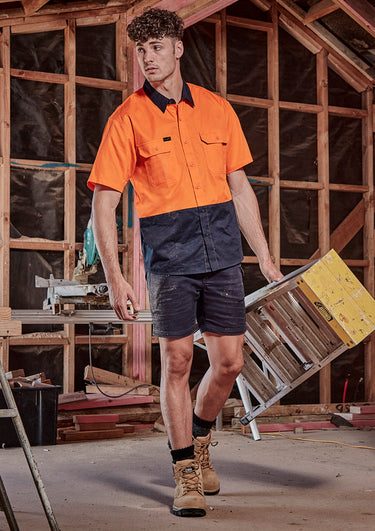 Syzmik Mens Hi Vis Short Sleeve Shirt - ZW115