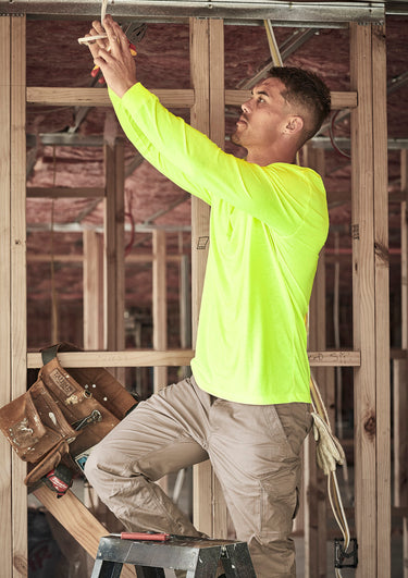 Syzmik Mens Hi Vis Long Sleeve Tee - ZH390