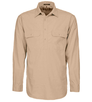 Pilbara Men's Closed Front L/S Shirt - RM200CF