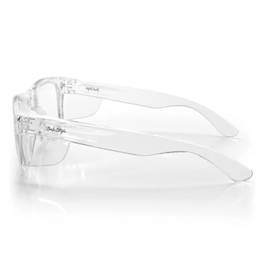 Safestyle Fusions XL Blue Frame Clear Safety Glasses – AS/NZS 1337.1 Certified