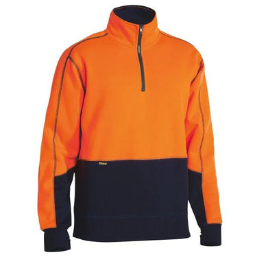 Bisley Hi Vis Fleece 1/4 Zip Pullover - BK6989