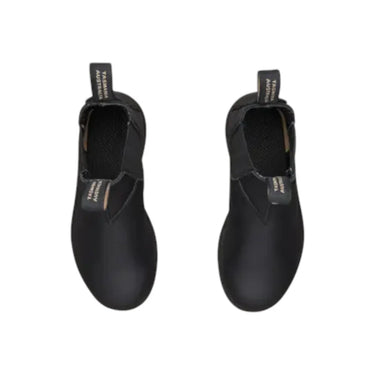 Child's Black Premium Leather Elastic Side Boot