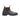 Brown Waxy Leather Elastic Side Boot — V Cut