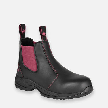 WOMEN'S TRADIE GUSSET COMPOSITE CAP WORK BOOTS - BLACK