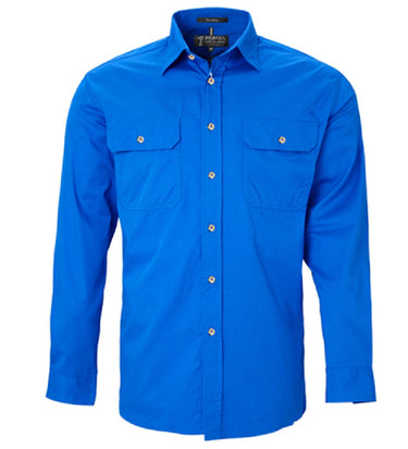 Pilbara Men's Closed Front L/S Shirt - RM500BT