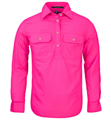 Pilbara Women's Closed Front L/S Shirt - RM300CF