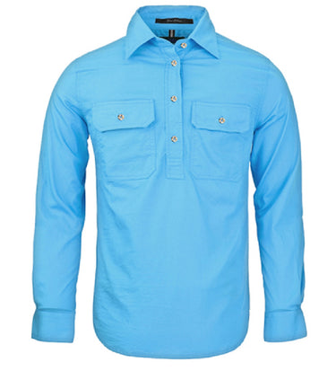 Pilbara Women's Closed Front L/S Shirt - RM300CF