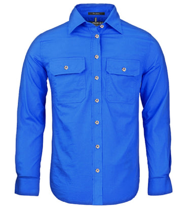 Pilbara Women's Open Front L/S Shirt - RM600BT