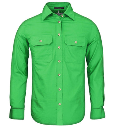 Pilbara Women's Open Front L/S Shirt - RM600BT