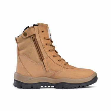 Mongrel 251050 High Top ZipSider Safety Boots Wheat – Steel Toe