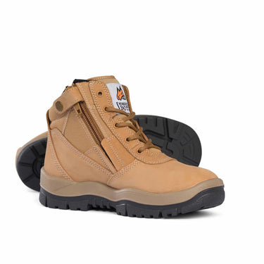 Mongrel 261050 Low Cut ZipSider Safety Boots Wheat – Steel Toe