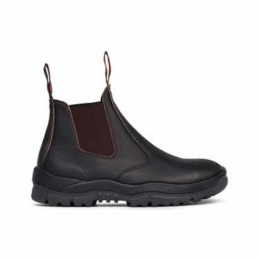 Mongrel 240030 Premium Elastic Sided Safety Boots Claret Oil Kip – Steel Toe