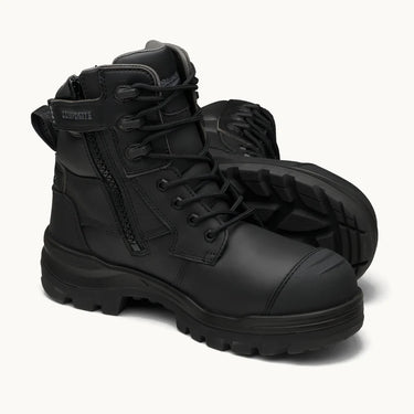 Blundstone RotoFlex 8561 High Zip Sided Safety Boots Black – Composite Toe