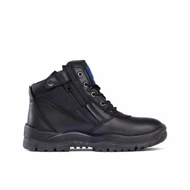 Mongrel 961020 Non‑Safety ZipSider Work Boot – Black Leather, AirZone Comfort