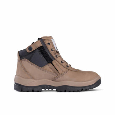 Mongrel 961060 Non‑Safety ZipSider Boot – Stone Nubuck, AirZone Comfort
