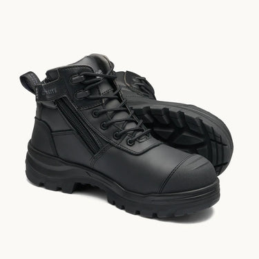 Blundstone RotoFlex 8551 Zip Sided Safety Boots Black – Composite Toe, GripTek HD Sole