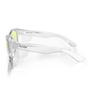 SafeStyle Classic Clear Frame Yellow Lens Safety Glasses – AS/NZS 1337.1 Certified