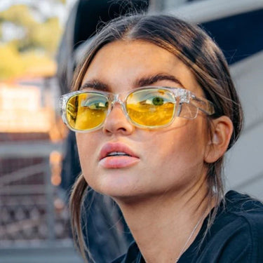 SafeStyle Classic Clear Frame Yellow Lens Safety Glasses – AS/NZS 1337.1 Certified