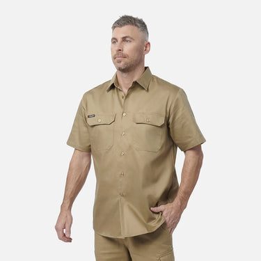 King Gee Mens Open Front Drill Shirt S/S - K04030